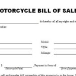 Motorcycle Bill of Sale 