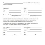 Motorcycle Bill of Sale 