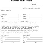 Motorcycle Bill of Sale 