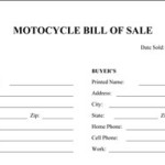 Motorcycle Bill of Sale 