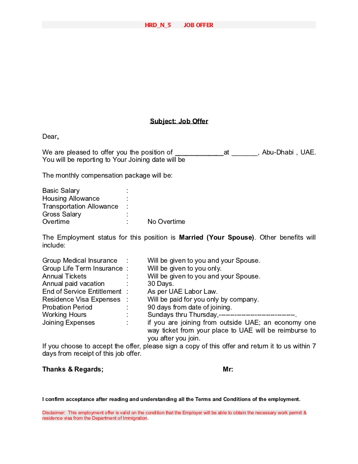 Free Printable Offer Letter Sample Form (GENERIC) Free Printable Offer Letter Sample Form (GENERIC)