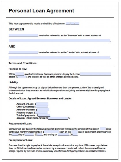 Simple promissory note