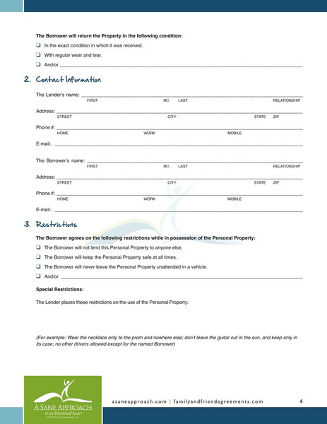 personal loan agreement 74