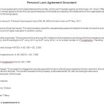 Personal Loan Contract 