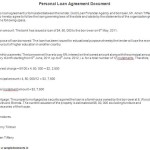 Personal Loan Contract