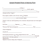 Power of Attorney 