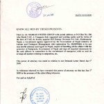Power of Attorney 