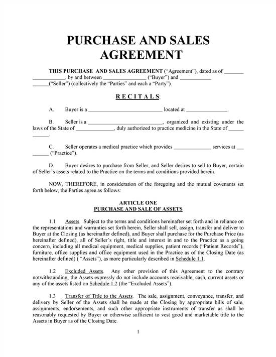 Free Exclusive Sales Agreement Template