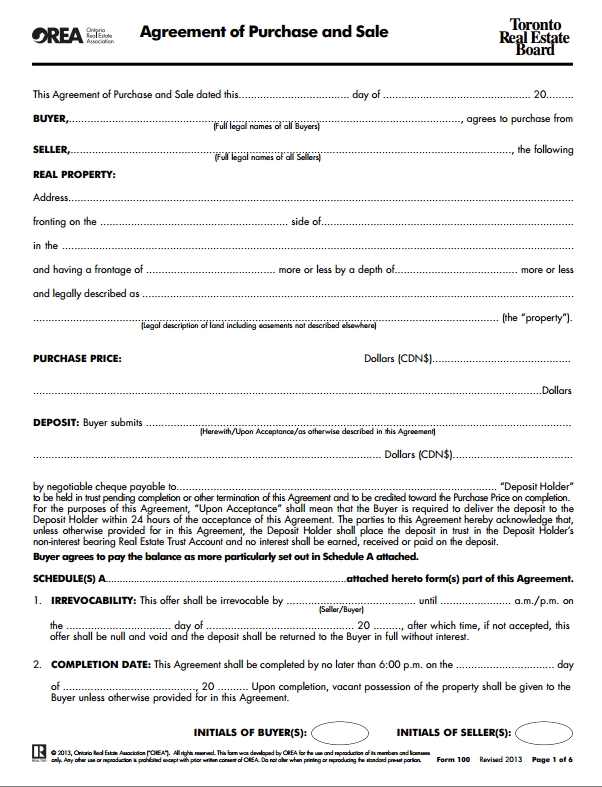 37 Simple Purchase Agreement Templates Real Estate Business