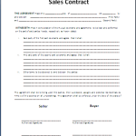 sale contract