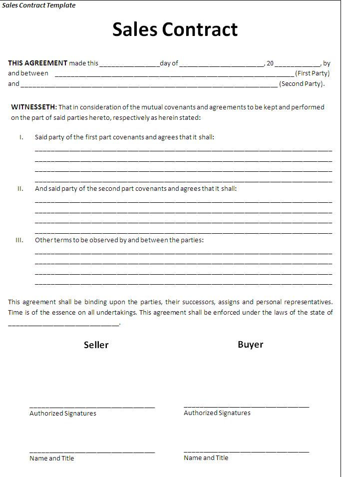 free-printable-sale-contract-form-generic