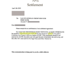 Settlement Letter 